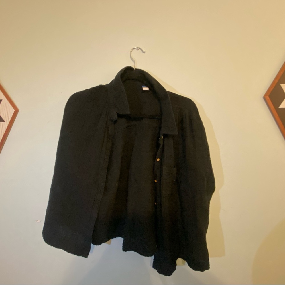 Old Navy Black Cape Jacket